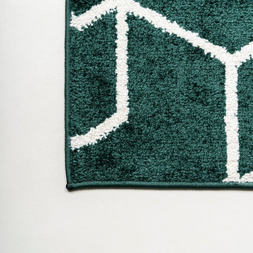 Tumbling Blocks Modern Geometric Area Rug 2